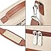 Tirrinia 2 Bottle Wine Gift Tote Carrier - Leakproof & Insulated Padded Versatile Wine Cooler Bag for Travel, BYOB Restaurant, Wine Tasting, Party, Dinner,Gift for Wine Lovers, Beige