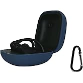 VAEKNVG Silicone Case Compatible with Beats Powerbeats Pro Wireless Earbuds Shockproof Protective Earbuds Cover with Carabiner Accessories(Blue)