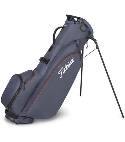 Titleist Players ４ 黒/赤 Players 4 Stand Bag | Lightweight Golf Stand Bag | Titleist