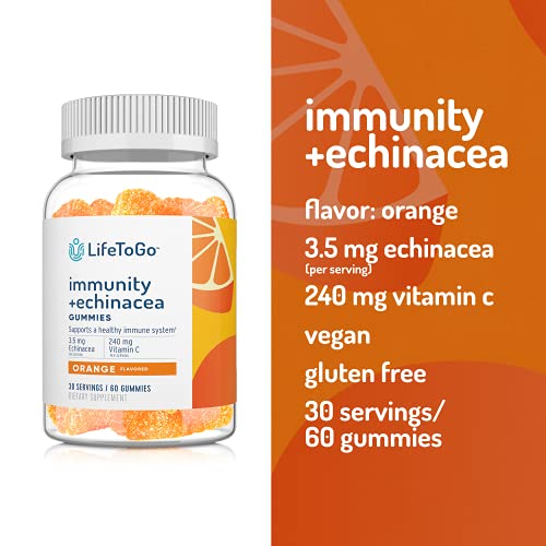 Vitamin C and Echinacea Gummies from LifeToGo Orange Flavored