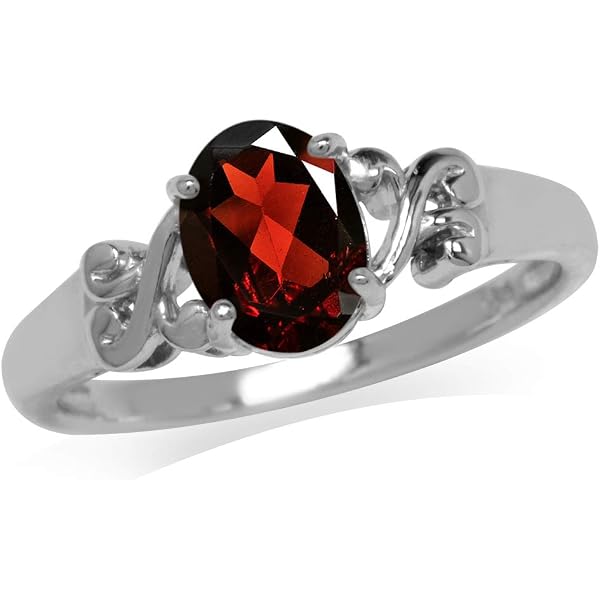 Gemondo Sterling Silver Rennie Mackintosh Ring – 0.03ct White Topaz, Art Nouveau Design