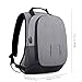 JSVER Business Laptop Backpack Anti Theft College knapsack Water Resistant Pack with USB Charging Port Fits up to 15.6 Inch Laptop