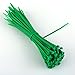 Dxg 100 Pack 4 Inch 2.5 x 100mm Self-Locking Zip Ties Nylon Cable Ties (Green)