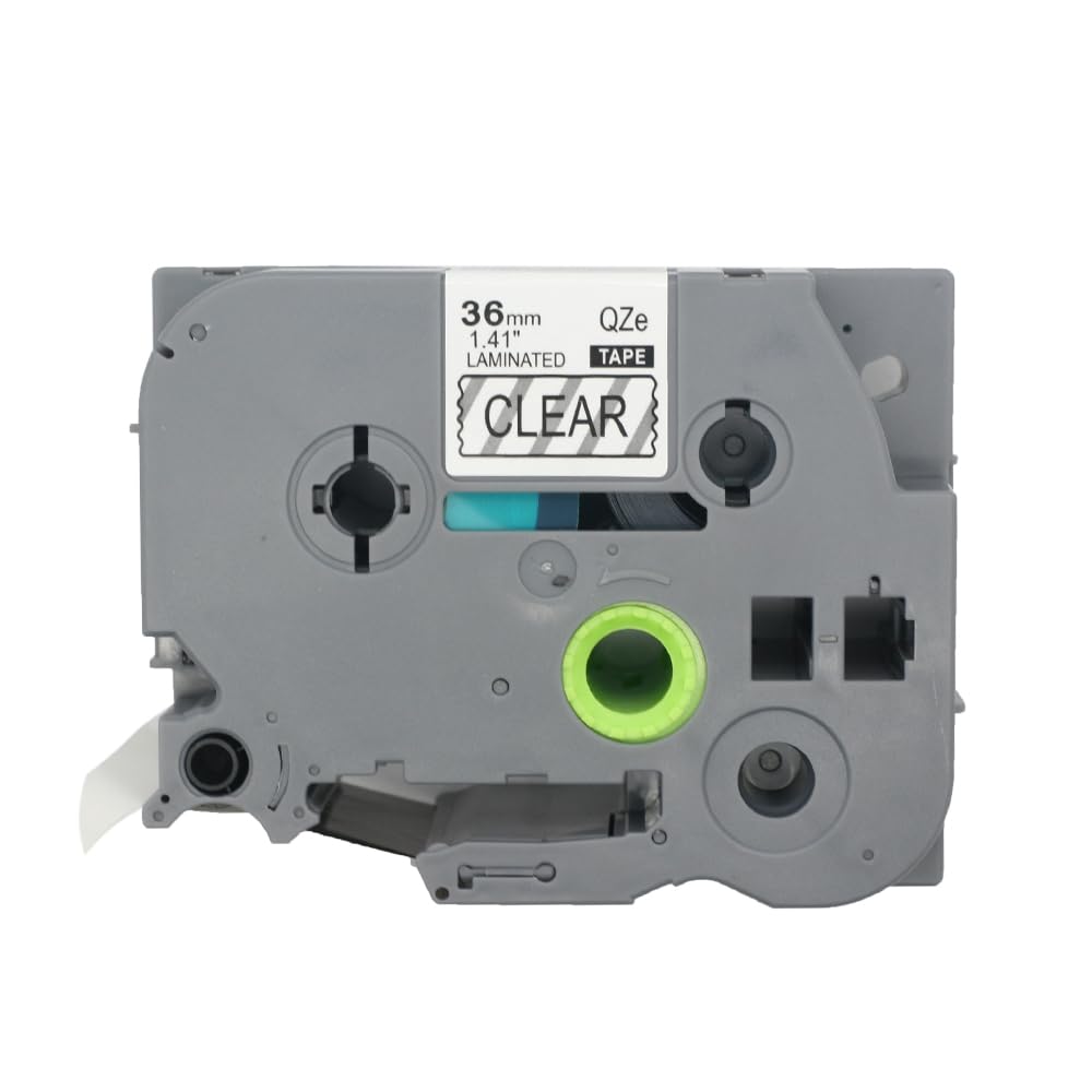 BROVACS 1 Pack Black on Clear Laminated Label Tape Compatible for Brother P-Touch Label Printer TZ 161 TZe 161 36mm 1 1/2" OPA4161