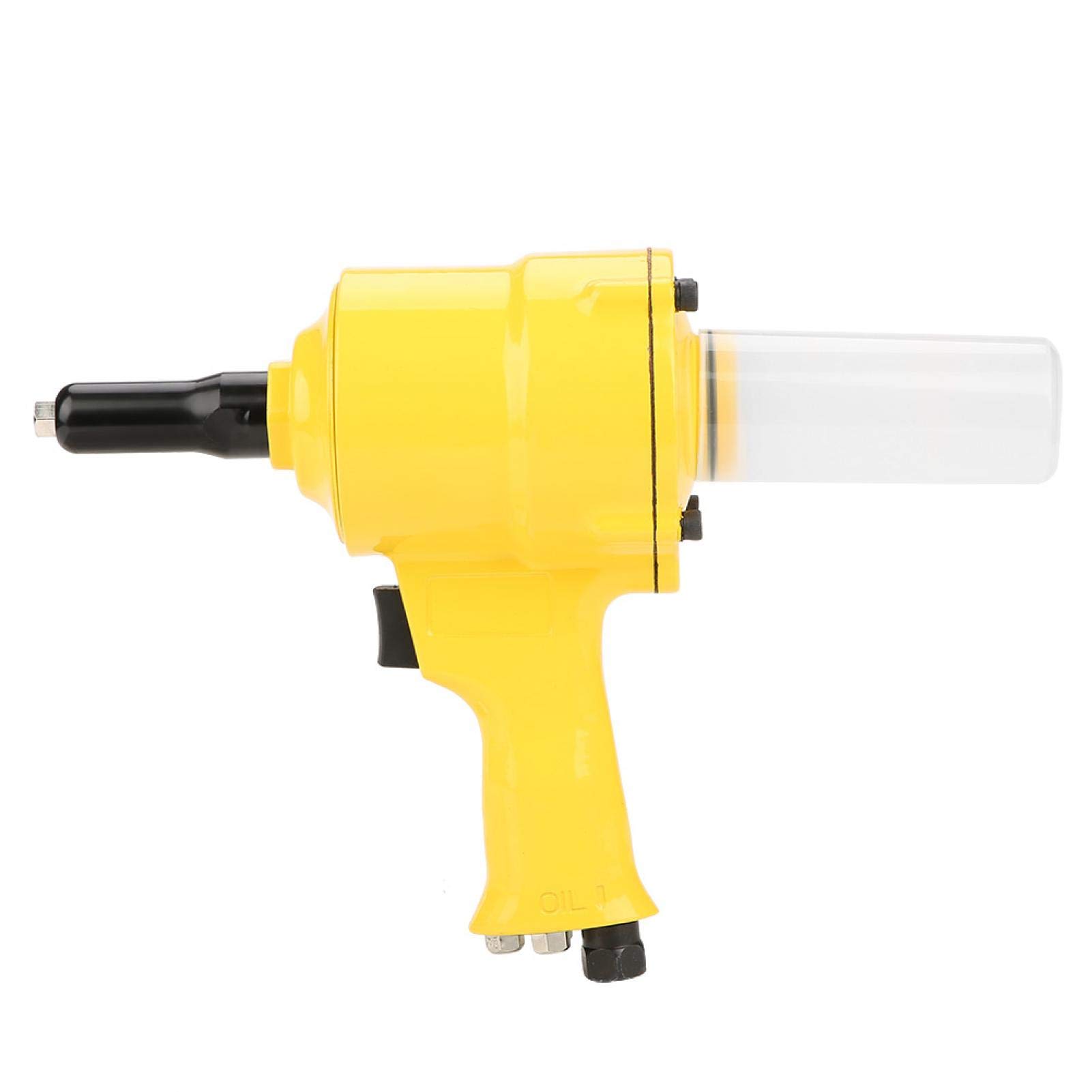 Tyenaza Grip Rivet Gun, Pneumatic Riveter Pistol Grip Rivet Gun, Default nozzle Riveting Tool 2.4-4.8mm, Air Rivet Gun With Wrench for Aluminum Nail/Steel Nail