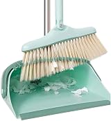 SWISSPACK Twist 54 Inch Long Handled Dustpan and Brush Set Green view 7