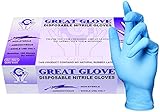 GREAT GLOVE NM40015-L-BX Industrial Grade Glove, Nitrile Synthetic Rubber, 4.5 mil - 5 mil, Lightly Powdered, Latex Free, Allergy Free, Large, Blue