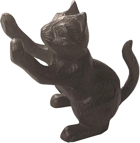 Amazon Co Jp Comfy Hour 鋳鉄製のドアストッパー 猫 ホーム キッチン