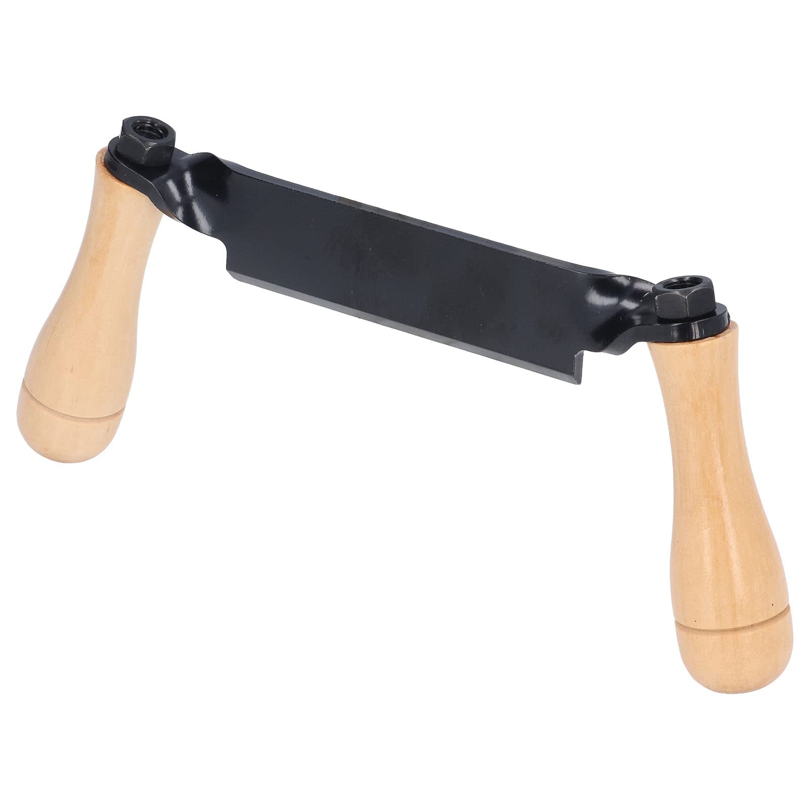 Oreq Draw Knife, Tungsten Steel Straight Draw Shave Tool Knife, Bark Peeler Durable Shaving Knife Woodworking Debarking Hand Tool for Fence Post, Logs(8in)