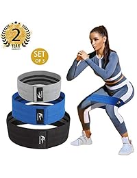 HAGNESS Booty Bands for Legs and Butt Hip Bands Resistance Bands Workout Bands Fitness Bands Fabric Soft and Non-Slip Design Glute Stretch Resistance Loops Bands