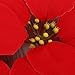 VORCOOL 50PCS Artificial Poinsettia Floral Heads Christmas Tree Decorations Xmas Home Front Door Wreath Table Centerpieces Arrangements Fake Hanging Vine Swag Decorative