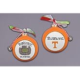 Magnolia Lane TenTennessee Volunteers Stadium Ornament with Ribbon, 3.5-inch Diameter, Bells and Gift Box, Home, Home Décor