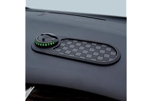 Multi functional anti slip mat with rotating phone holder and privacy number digits for temporary parking, PVC material for v