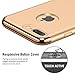 iPhone 7 Plus Case, RANVOO Thin Hard Slim Fit Stylish Cover with 3 Detachable Parts Case, Gold [Clip-ON]
