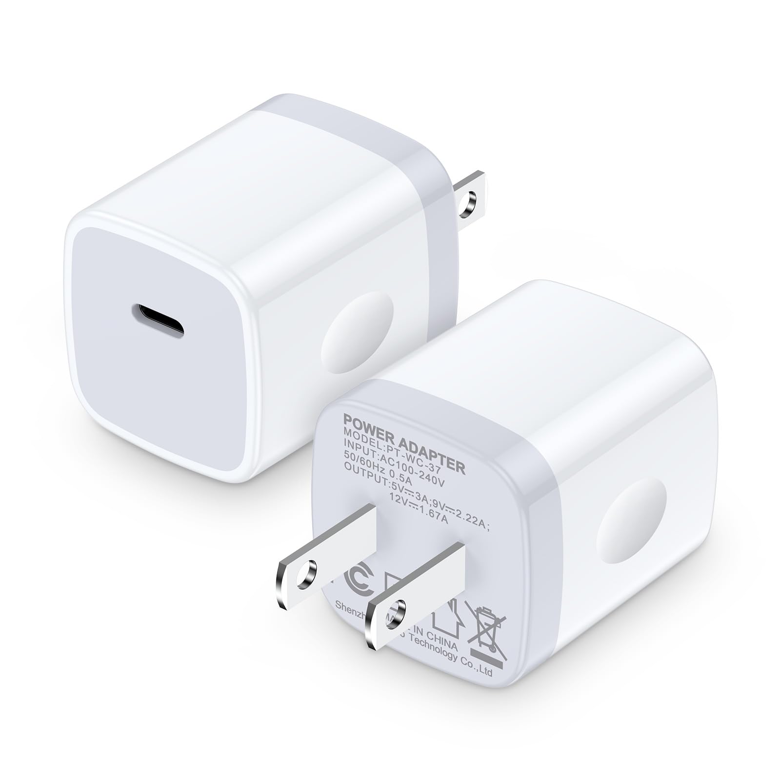 A15 A16 A17 5G Type C Charger Fast Charging Block,2Pack 20W USB C Power Adapter Android Phone Wall Charger Block for Samsung Galaxy S26/S25 Edge/S24 Ultra/S23/A25/A54/A14/A13/S22/S21/S20/iPhone 16/15