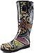 Women's Puddles Rain and Snow Boot Multi Color Mid Calf Knee High Rainboots,Monet 8 B(M) US