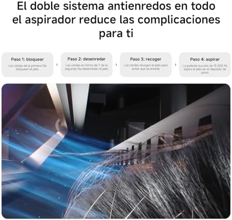 Robot Vacuum S40 Pro, aspirador robótico inteligente e esfregão, escovas laterais autoextensíveis, aspiração de 15000 Pa, pavimento duro e alcatifa, controlo remoto através da aplicação — foto 6 de 8