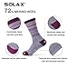 SOLAX Merino Wool Hiking & Walking Socks for Women Crew Trekking, Outdoor, Cushioned, Breathable 3 Pack(M, Asst57)