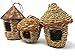 Lantern Hill Small Bird Roosting Pocket/Birdhouse, Handwoven Grasses, Set of Three