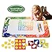 citymama Drawing Mat Doodle Magic mat Water Drawing & Writing Mat Painting Board 4 Colors with 3 Magic Drawing Pens and 15 Molds Kids Educational Toy Mat Gift for Children XL Size 40