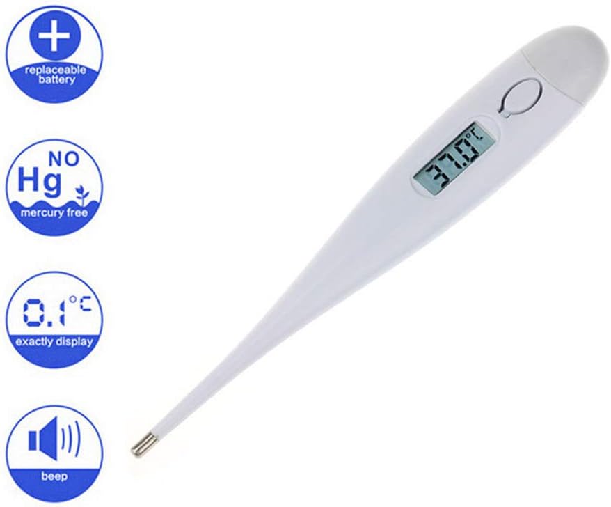 Thermometer, Thermometer for Fever Kids, Baby, Adults Thermometer Oral and Armpit Thermometer - Accurate and Fast Readings Digital Rectal/Oral/Underarm Thermomete