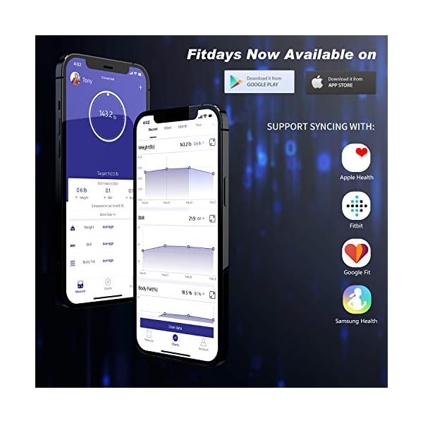 KAMTRON-Scales-for-Body-Weight-Body-Composition-Analyzer-Monitor-Bathroom-Body-Fat-Scales-High-Precision-Measuring-for-BMI-Visceral-Fat-Muscle-Body-Age-etc-Smart-APP-for-Fitness KAMTRON Scales for Body Weight - Body Composition Analyzer Monitor Bathroom Body Fat Scales, High Precision Measuring for BMI, Visceral Fat, Muscle, Body Age etc, Smart APP for Fitness