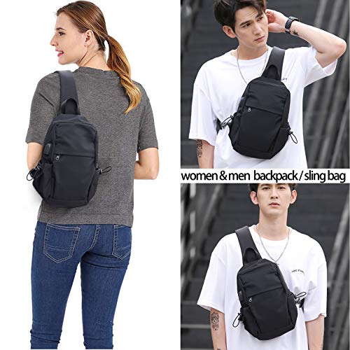 backpack with sling bag