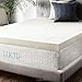 LUCID 4 Inch Ventilated Memory Foam Mattress Topper - 3-Year Warranty - Full