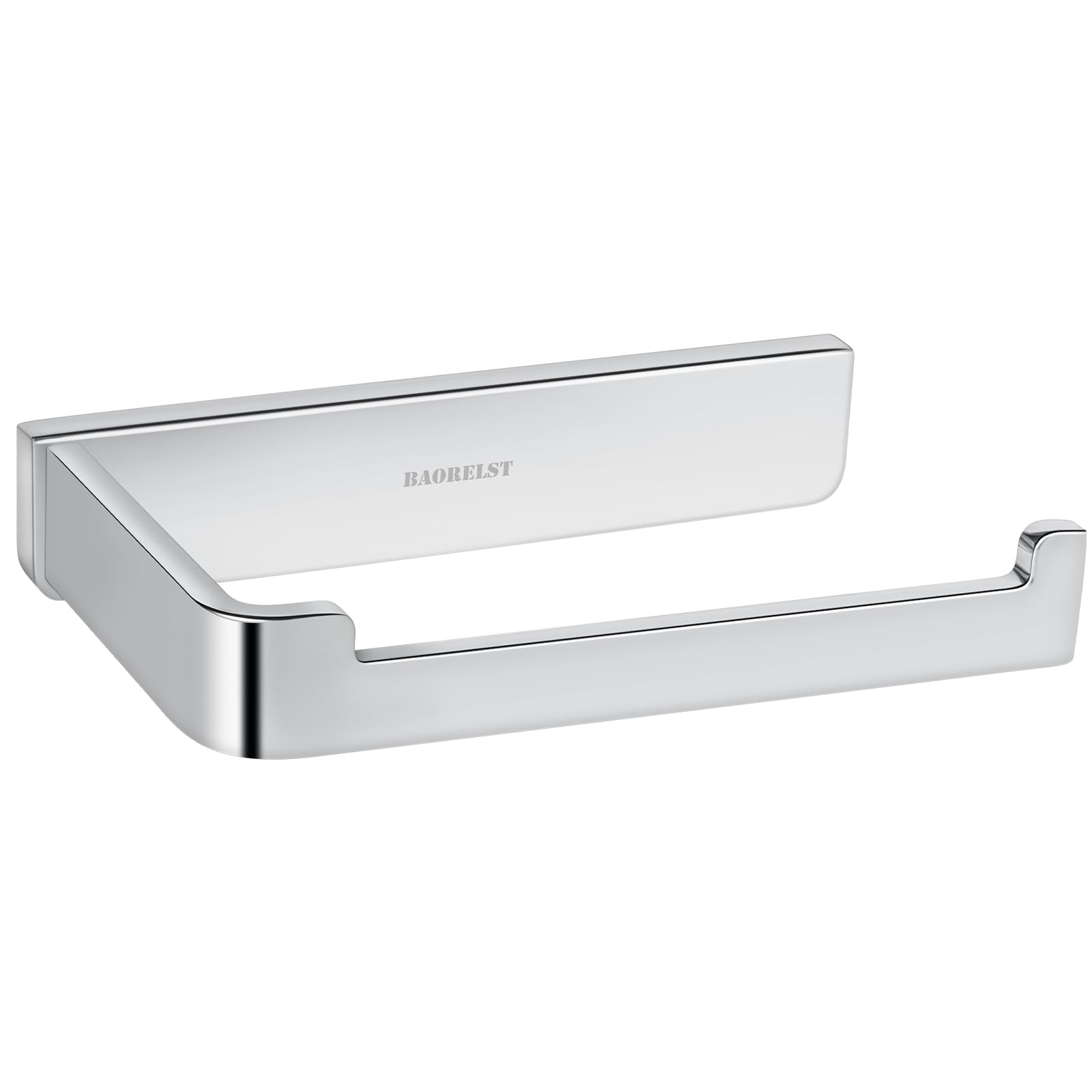 BAORELST Chrome Toilet Roll Holder Premium 304 Stainless Steel Rustproof Wall Mounted Toilet Paper Holder Modern Design for Bathroom