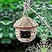 Tenforie Bird House for Outside, Resting Place for Birds, Hanging Natural Grass Bird Nest, Hummingbird House Handcrafted Hut