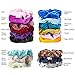 Tomight 18 Pcs Hair Scrunchies Velvet Chiffon Elastic Hair Bands with 18 Assorted Colors Scrunchies for Women Girls