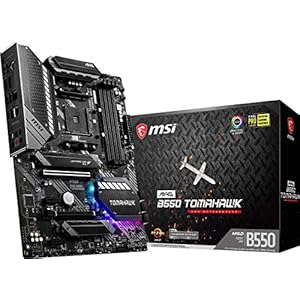 MSI MAG B550 Tomahawk (AMD AM4 DDR4 M.2 USB 3.2 Gen 2 HDMI ATX Gaming moederbord AMD Ryzen™ 5000 processoren