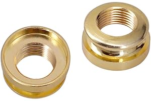 2 Pcs Guitar Strap Lock Button Threaded Jack for Guitar Parts Accessories -, As Described Fashion Processing