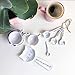 White Ceramic Cat Measuring Cups: Set of Cat Shaped Bowls - 1 Cup, 1/2 Cup, 1/3 Cup and 1/4 Cup
