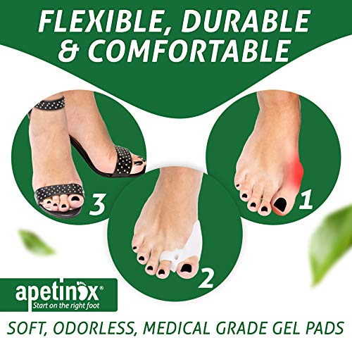 Bunion Corrector Support Kit, Bunion Relief Bunion Splint Soft Gel Toe Separators Spacers Cushions Orthopedic Straighteners Hammer Toe Hallux Valgus Crooked Toe Joint Pain, 4 Products Men Women