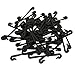Weite 50 Pieces Self-Locking Plant Vines Tied Buckles Set, Flexible Fixed Strapping Clips Fastener Lashing Hook Twist Ties for Home Office Garden (Black)thumb 1