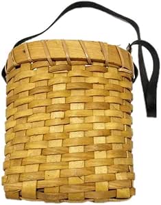 LABAICAi Canasta de Madera Tejida con el cesto de la Mano Cesta de