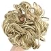 FUT Scrunchy Scrunchie Hair Bun Updo Hairpiece Ponytail Hair Extensions Wavy Curly Messy Hair Bun Extensions Donut Chignons Hair Piece ash blondethumb 4