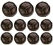 MisterShop® Brown Real Leather Buttons- Carefully Crafted in Puerto Rico