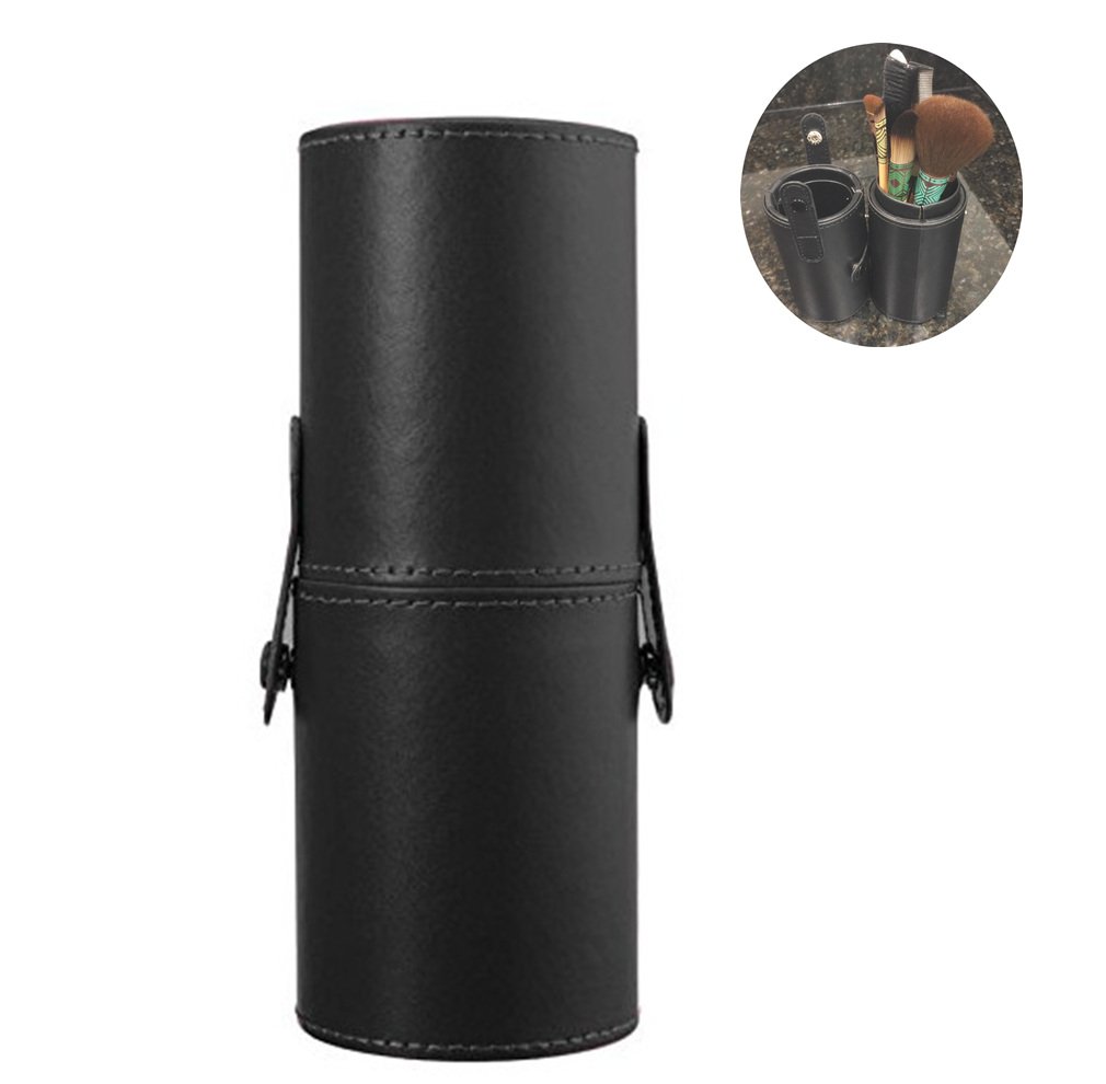 Fellibay Makeup Brush Holder Organizer Pu Leather Travelling Cosmetics Make Up Cup Storage Organizer Case for Travel Daily Life