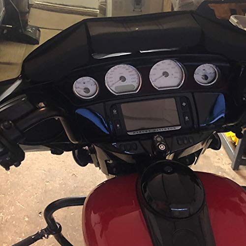 WOWTK Windshield Bag, Three Pocket Batwing Fairing Pouch fits for