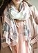 TANGDA Women Fashion Eiffel Tower Pattern Long Muffler Shawl Scarf Wraps