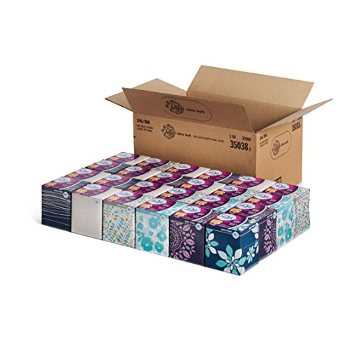 Puffs 35038 Ultra Soft Facial Tissue, 56 Sheets per Box (Case of 24)