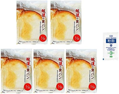 5個セット 粉飴サンプル付 バイオテックジャパン 越後の食パン たんぱく質1 25 50g 2枚入 カロリー調整に便利な粉飴サンプル付