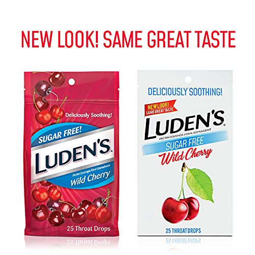 Luden's Deliciously Soothing Throat Drops, SugarFree Wild Cherry