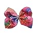 Sequin Bow 8 Inch Large Glitter Bow Sparkly Hair Ribbon Bows with Alligator Hair Clips Mermaid Hair Accessories for Girls Toddlers Kids Teens Senior Pack Of 3