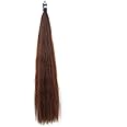 Y.J TAILS Horse Tail Extensions with Braided Horsehair Loop, Blunt Cut Bottom, 34-36 inches Long and 1 lb Weight (Med Sorrel)