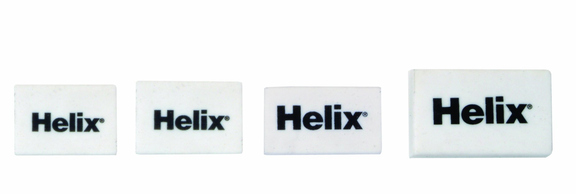 Helix Small Classic Eraser (Box of 72),White,30MM