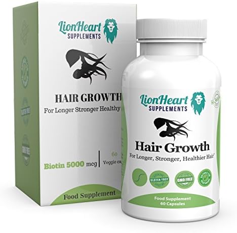 HAIR GROWTH BIOTIN for Women - TAKE FOR FAST NAIL GROWTH & REPAIR TABLETS - Stronger & Thicker Sexy Hair Products - Helps Women Suffering from Hair Loss - Supports the Maintenance of Healthy Skin Potent Vitamins B7 Easy to Swallow 60 Capsules
