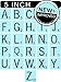Scrabble Style Letter Stencils for Painting Signs & Tiles, 5 Inch, Reusable & Thick